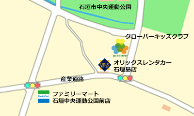 クローバーキッズクラブ案内図